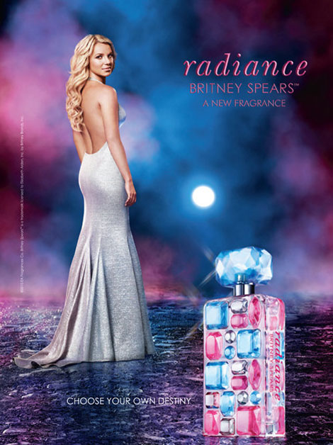 Pop singer Britney Spears has unveiled her latest fragrance 'Radiance' 